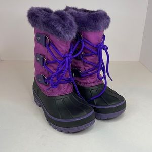 New Girl’s Purple Dream Pairs Fur Lined  Forester Winter Boots Size 12